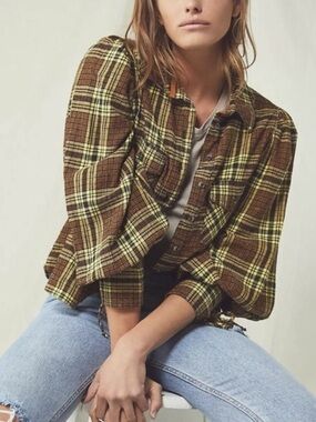 Free People | Sun City Heritage Plaid  Button Up